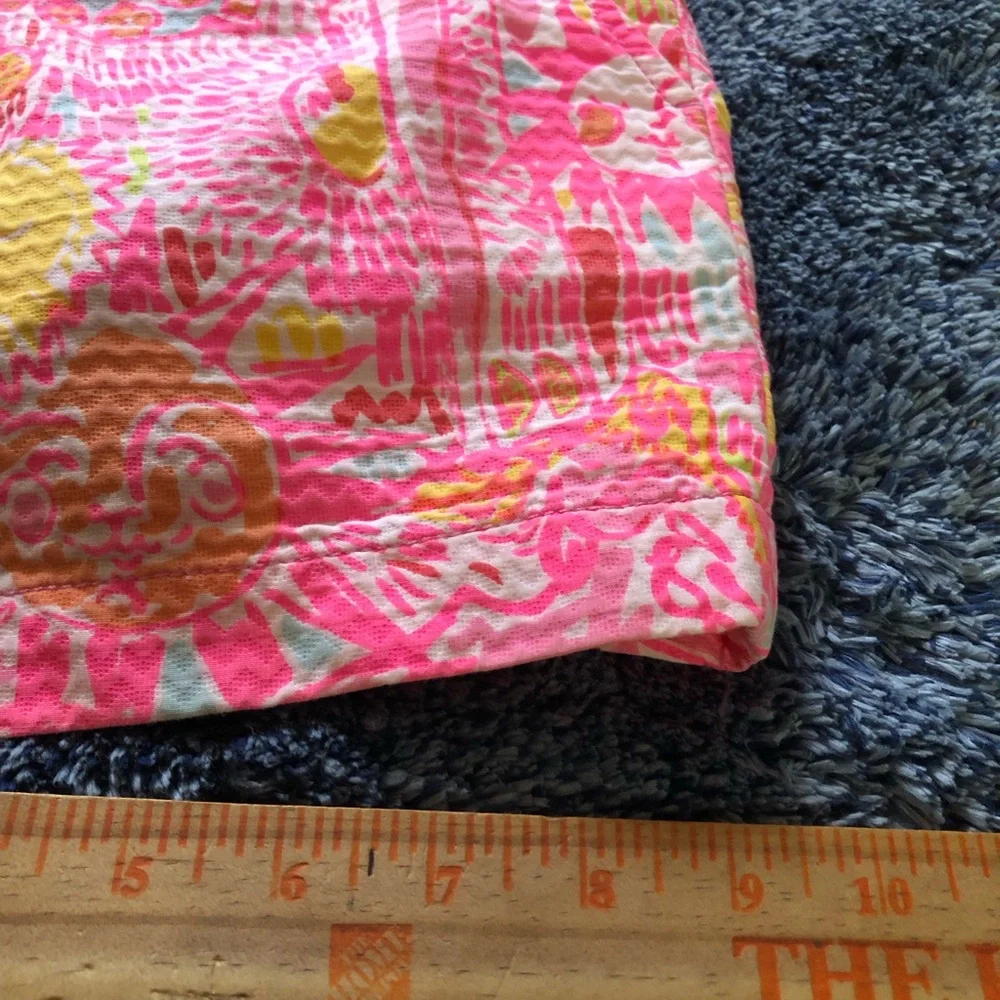 Lilly Pulitzer Vibrant Pink and Yellow Women's Shorts